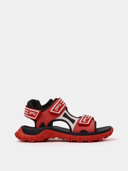 Сандалії Camper поліестер/шкіра червоний