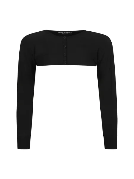 Kardigan Dolce And Gabbana o skróconej długości czarny