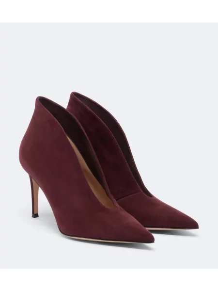 Pantofi cu toc Gianvito Rossi din piele de căprioară