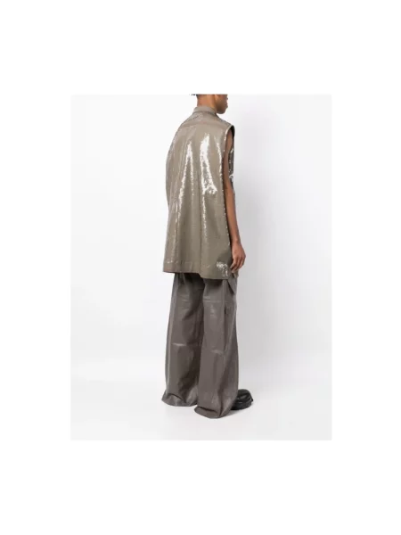 Haftowana kamizelka Rick Owens beżowa