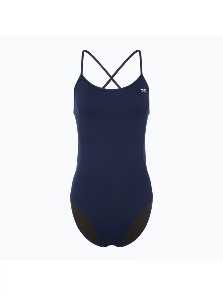Jednodílné plavky TYR Solid Trinityfit Durafast Elite navy tmavě modré