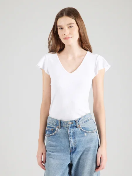 ABOUT YOU Tricou Romy' alb