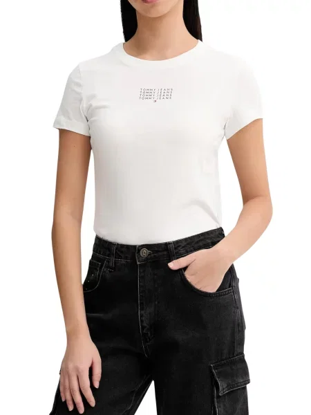 Koszulka Tommy Hilfiger Jeans czarna