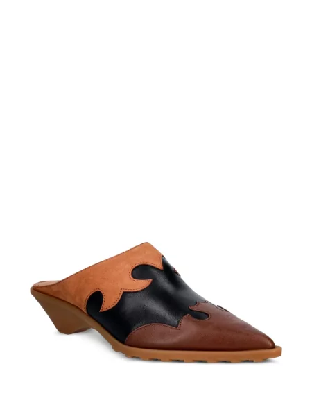Papuci tip mules Camper maro