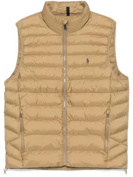 Hlače Polo Ralph Lauren s herringbone uzorkom smeđa