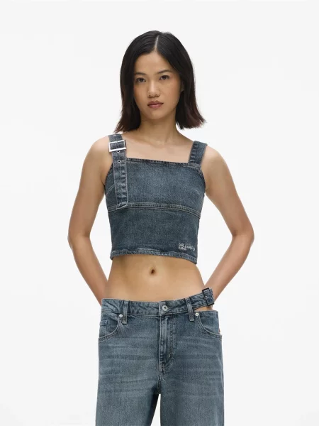 KARL LAGERFELD JEANS Top închis albastru