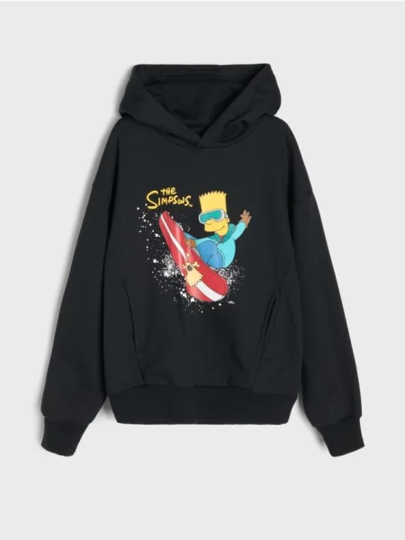 Sinsay Mikina s potiskem The Simpsons černá