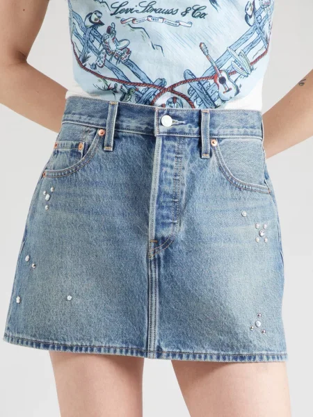 LEVI'S ® Sukňa denim / strieborná modrá