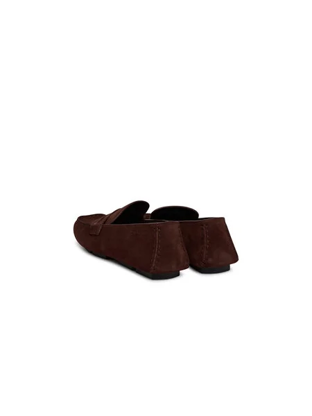 Calvin Klein Mokaszin Square Driver Suede Bordó barna