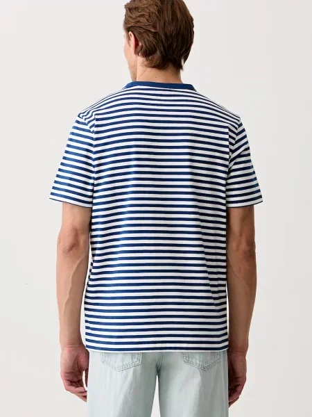 HUGO T-shirt Demptee niebieska