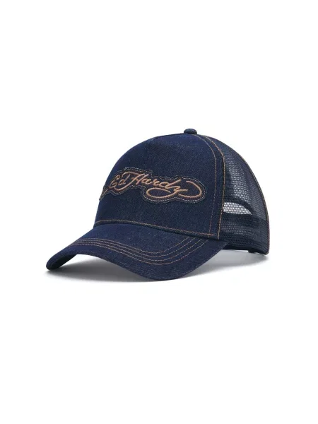 Ed Hardy Șapcă închis / indigo bej