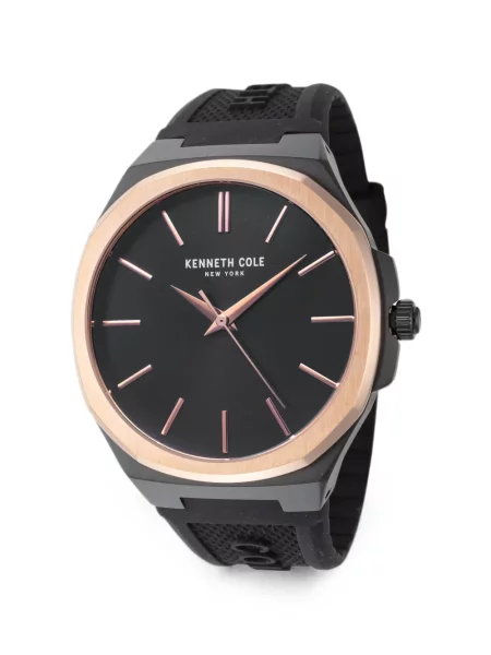 Ceas Kenneth Cole clasic cu bretele negru