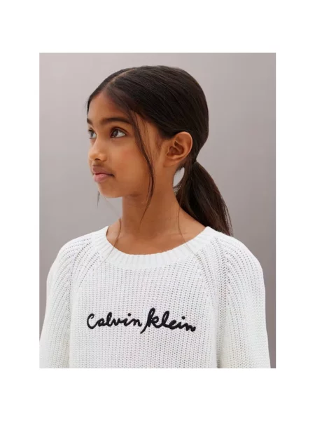 Sveter Calvin Klein Jeans biela