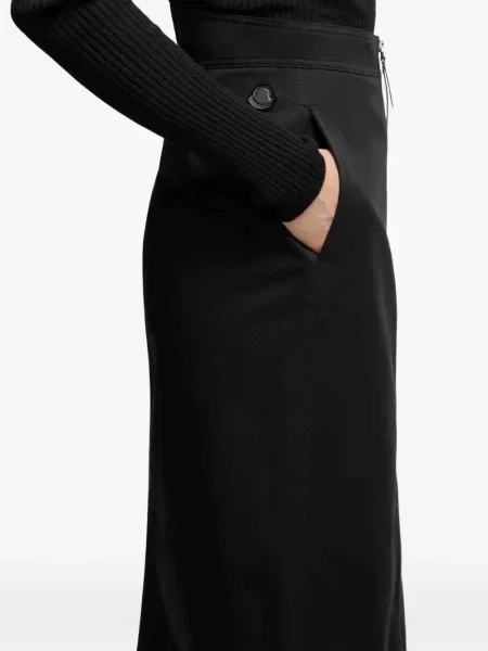 Midi-suknja Moncler crna