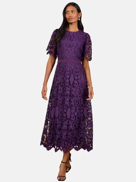 Love & roses Rochie mov mură