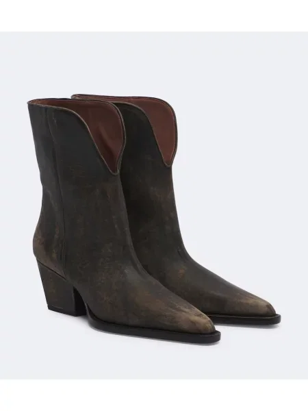 Botine Paris Texas din piele maro