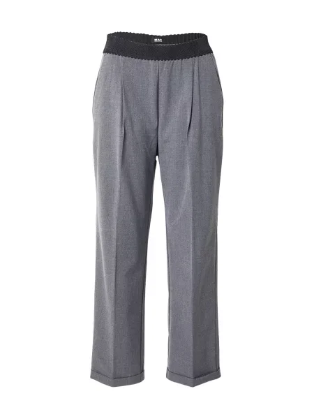 MAC Pantaloni cu dungă gri amestecat negru