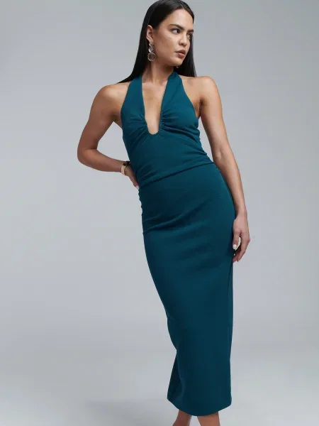 BWLDR Rochie Harli petrol verde