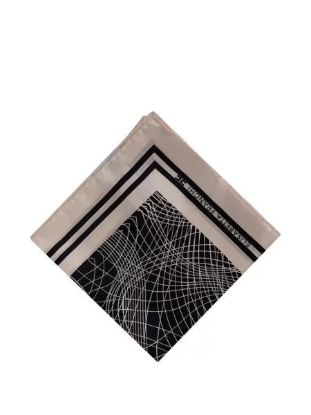 Šal Elisabetta Franchi s printom s apstraktnim uzorkom crna