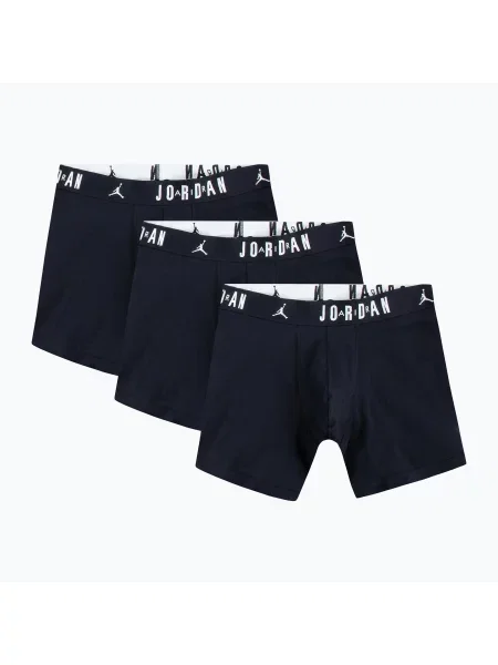 Boxeri pentru bărbați Nike Jordan JHM Flight Cotton Core 3 perechi black negru