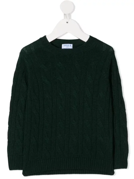 Sweter dziecięcy Siola zielony