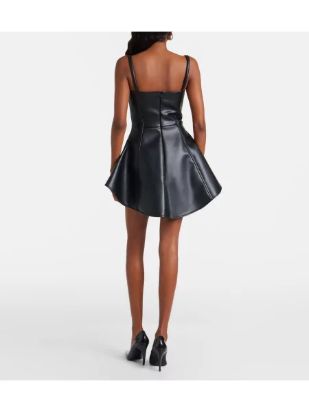 Rochie midi David Koma cu volane negru