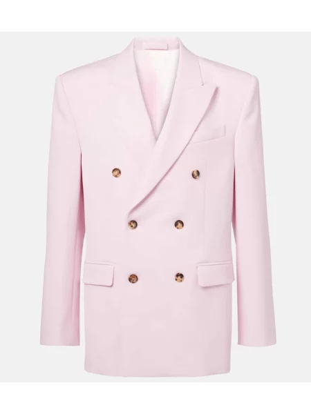 Sacou Wardrobe.nyc de lână roz