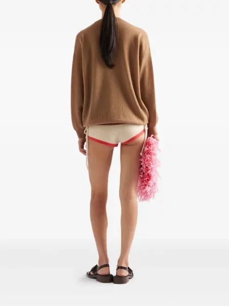 Cardigan Prada din cașmir maro