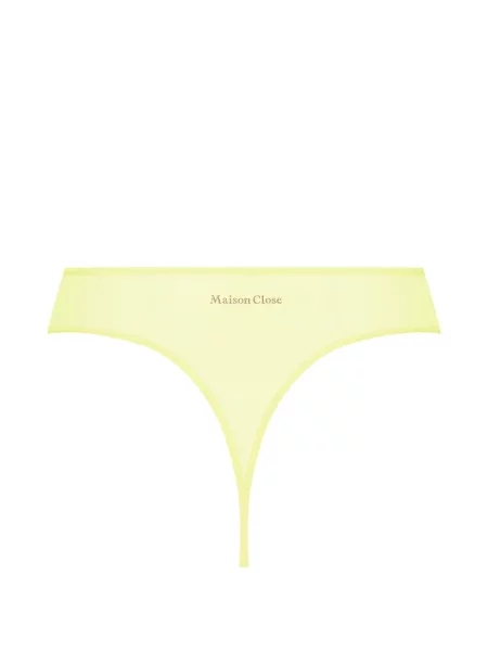 Chiloți tanga Maison Close galben