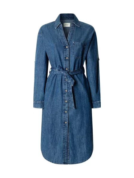 Pepe Jeans Košeľové šaty Angie Classic denim modrá