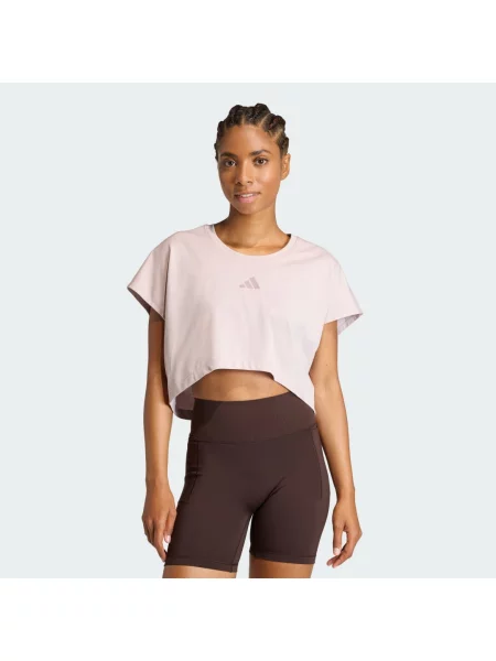Adidas T-Shirt Power Workout Fioletowy różowa