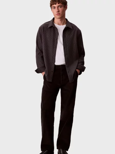 Вельветовые брюки Calvin Klein Jeans черные