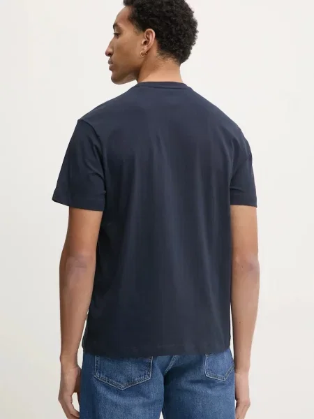 Футболка Guess Jeans з принтом синій