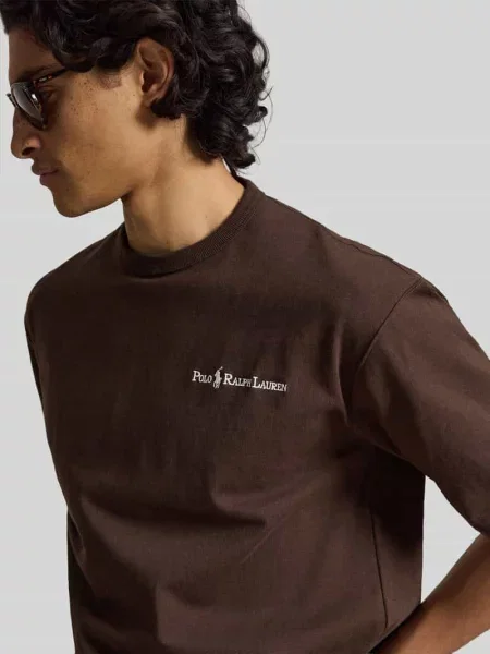 T-shirt o kroju regular fit z czystej bawełny z wyhaftowanym logo Polo Ralph Lauren