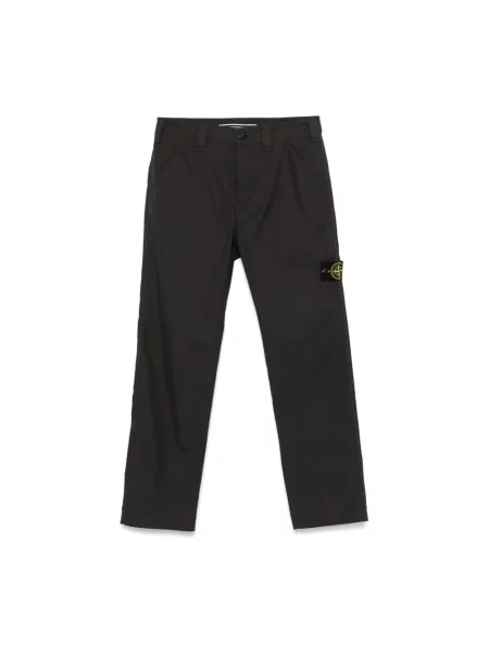 Spodnie cargo Stone Island casual z kamieniami czarne
