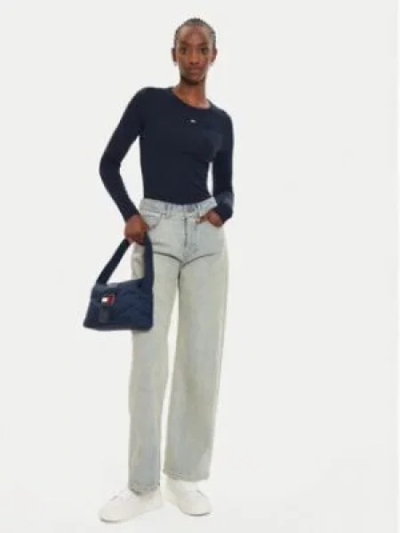 Tommy Jeans Halenka Essential Tmavomodrá