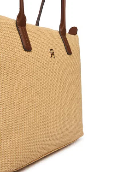 Shopper kabelka Tommy Hilfiger béžová