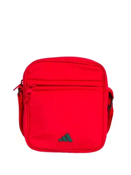 Geantă Adidas cu dungi cu imagine maro