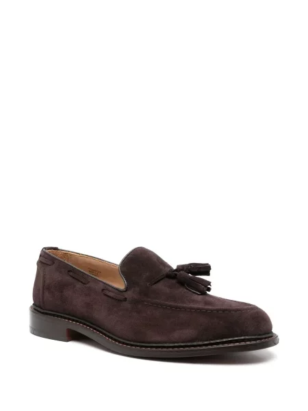 Zomšinės loaferiai Tricker's ruda