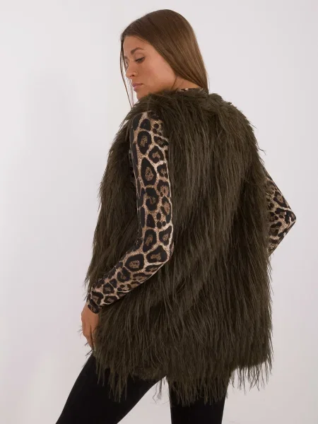 Vestă Fashionhunters kaki