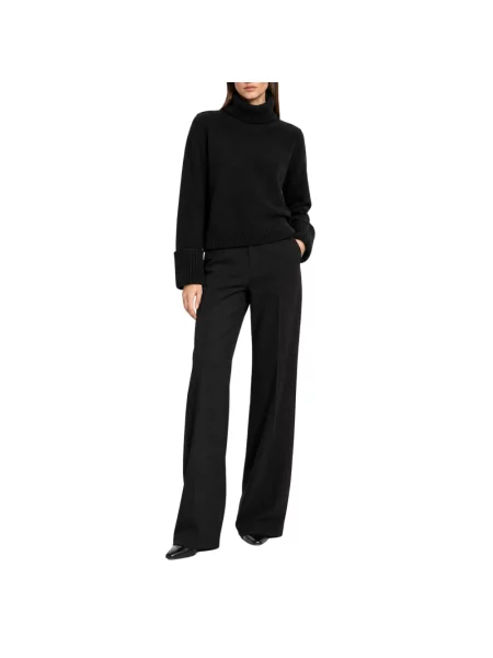 Sweter z golfem Semicouture do golfa czarny