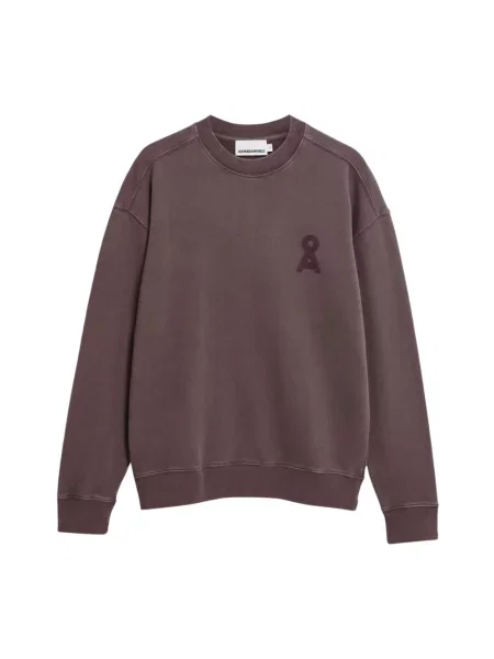 Bluza o kroju relaxed fit z czystej bawełny model ICONIC Å' Armedangels brązowa