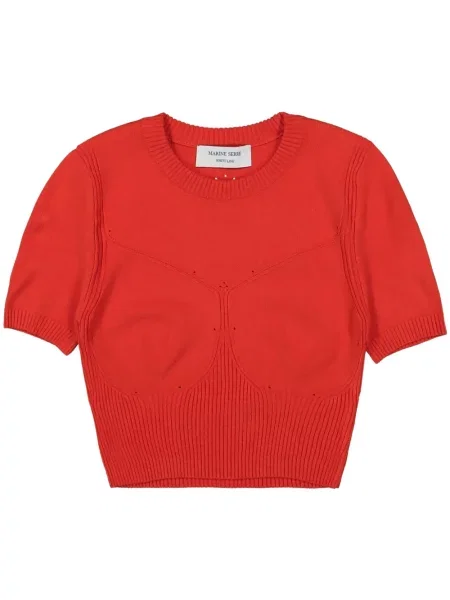 Cropp top Marine Serre tricotate roșu