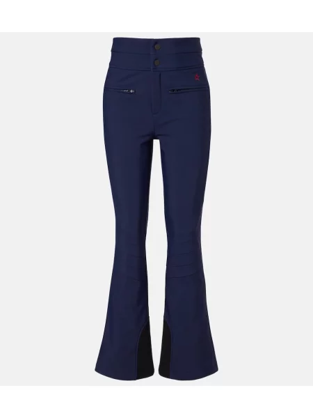 Pantaloni de schi Perfect Moment evazate albastru