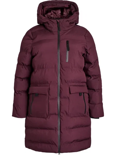 Zizzi Palton de iarnă Msealed burgundy roșu
