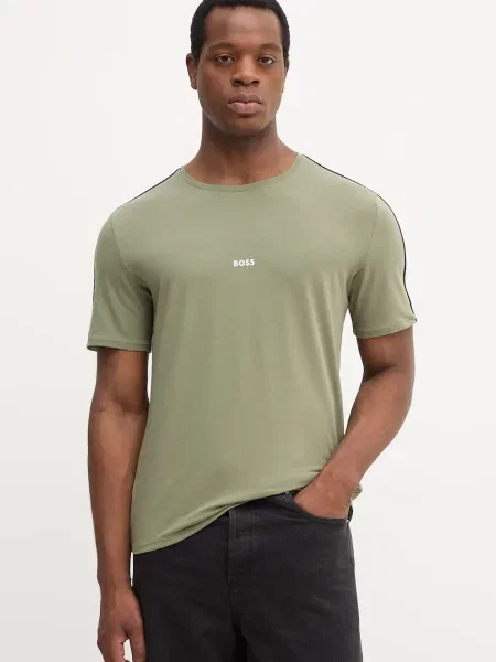 BOSS loungwear tričko s Unique T-Shirt zelené