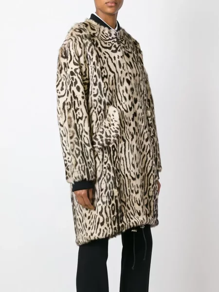 Palton Giambattista Valli cu imagine cu imprimeu animal print