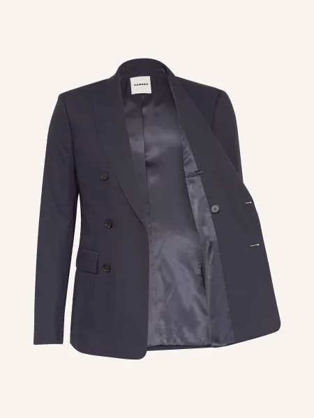 Sandro Marynarka Extra Slim Fit blau granatowa