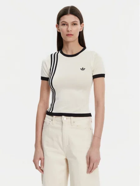 Μικρός μπλούζα Adidas Originals μπεζ