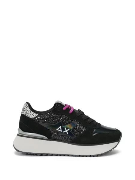 Sneakerși Sun68 cu platformă negru